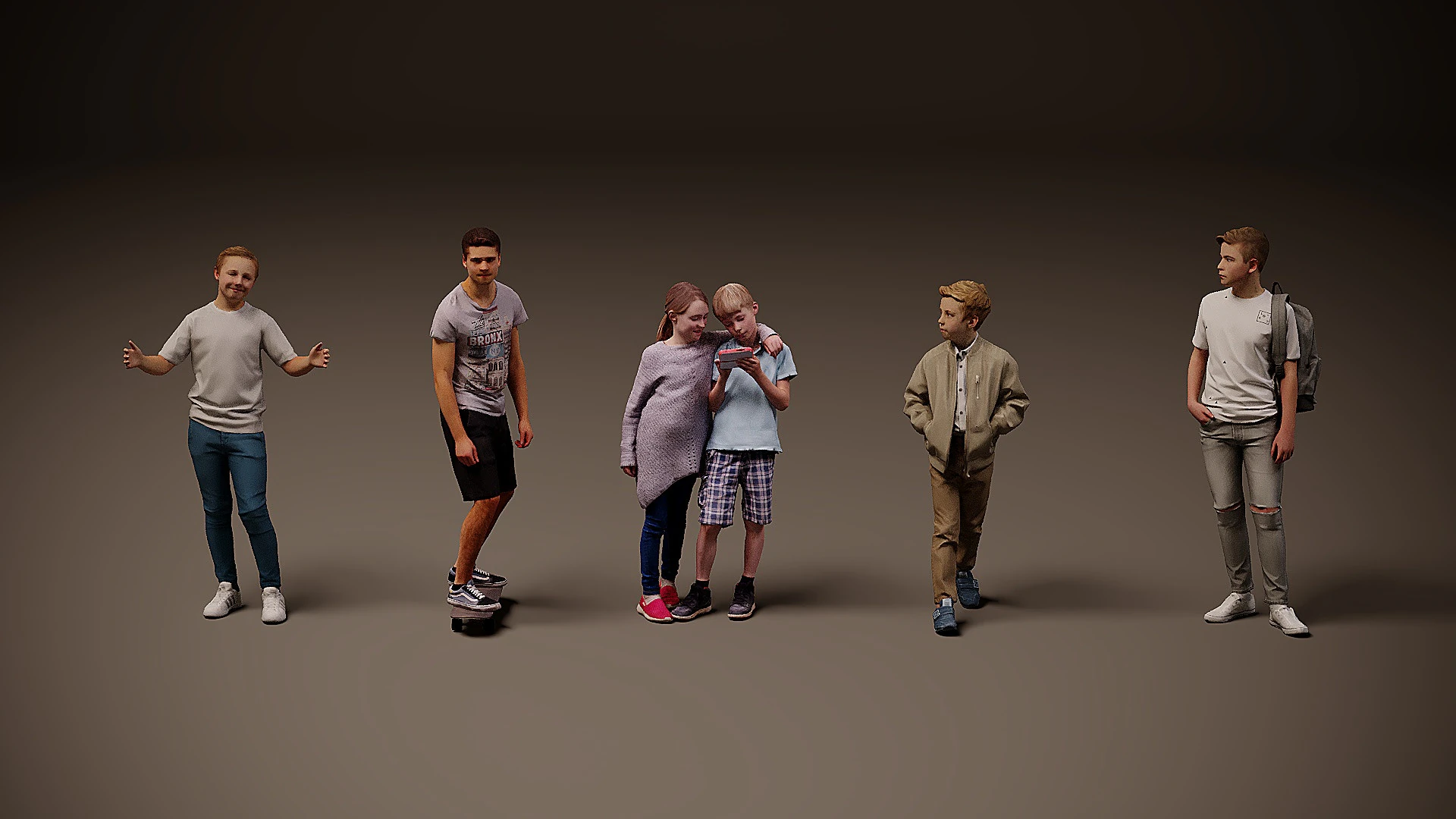 Childrens Collection x5 03 3D Model .c4d .max .obj .3ds .fbx .stl .blend 