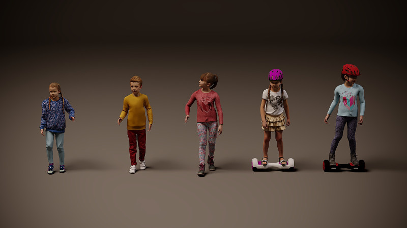 Childrens Collection x5 04 3D Model .c4d .max .obj .3ds .fbx .stl .blend