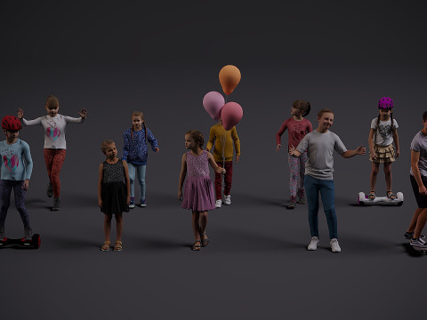 Childrens Collection x10 Modelo 3D