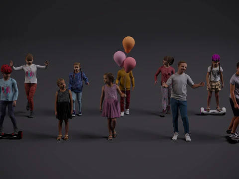 Дитяча колекція х10 3D Модель