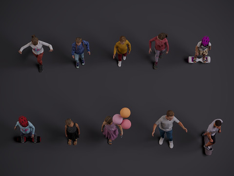 Childrens Collection x10 3D 模型