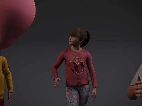 Childrens Collection x10 3D Model