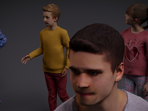 Childrens Collection x10 3D 模型