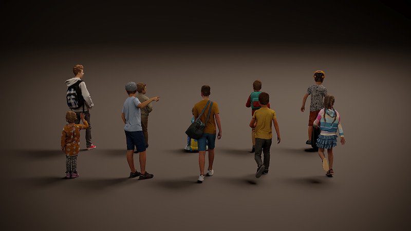 Childrens Collection x10 01 3D 모델 .c4d .max .obj .3ds .fbx .stl .blend