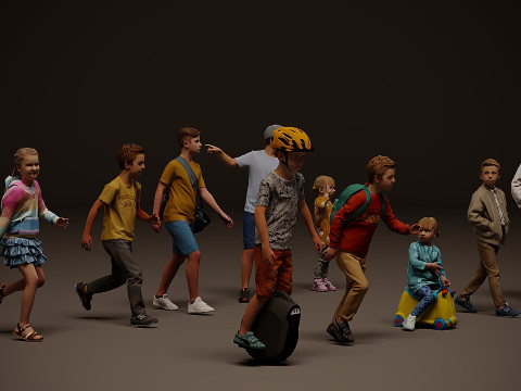 Childrens Collection x10 01 3D 모델