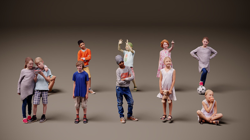 Childrens Collection x10 04 3Dモデル .c4d .max .obj .3ds .fbx .stl .blend 