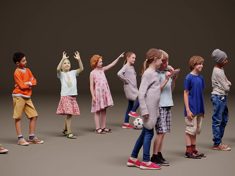 Childrens Collection x10 04 3D Model
