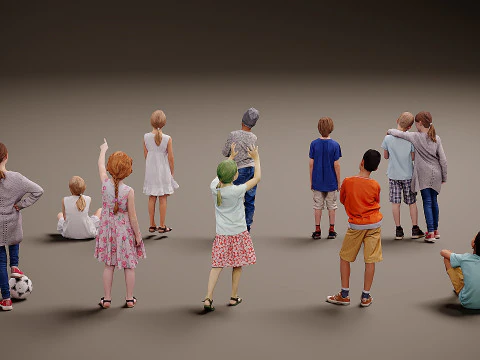 Childrens Collection x10 04 3D Model