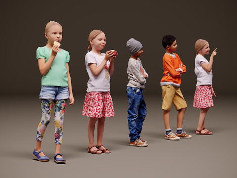 Childrens-Collection-x5 01 3D Model