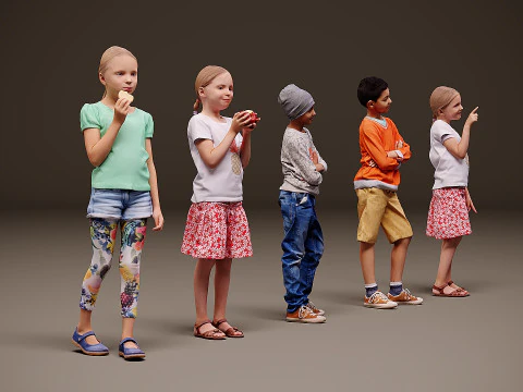 Childrens-Collection-x5 01 3D Model