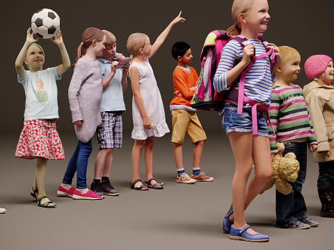 Childrens Collection x10 02 3D Model