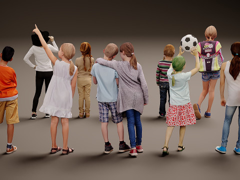 Childrens Collection x10 02 3D Model