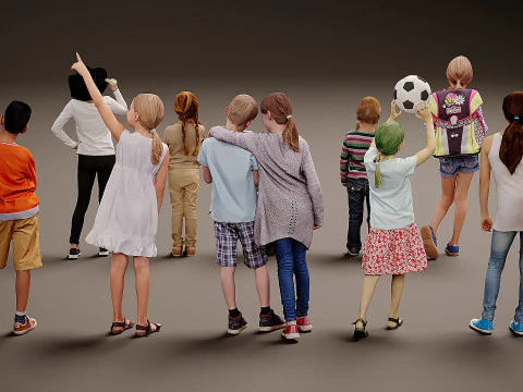 Childrens Collection x10 02 3D Model