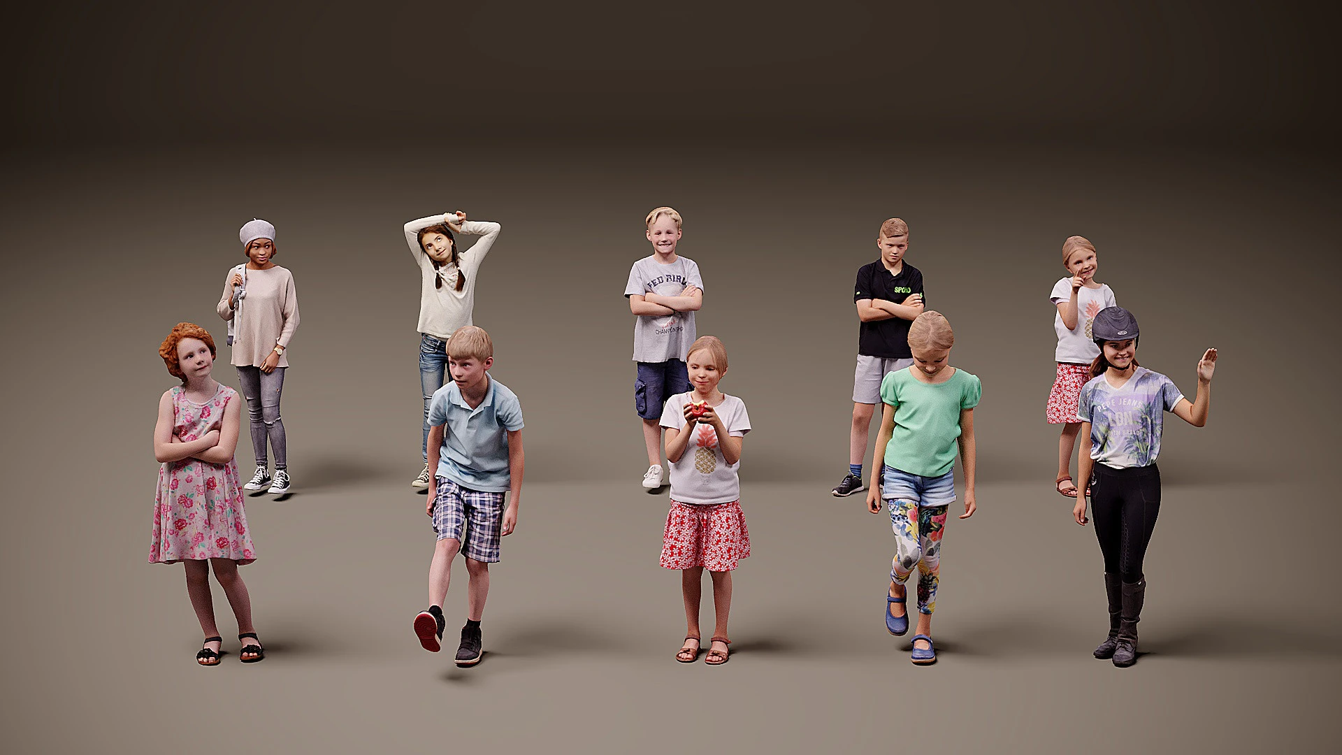 Childrens Collection x10 03 3D Model .c4d .max .obj .3ds .fbx .stl .blend