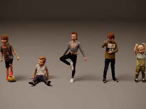 Childrens Collection x 5 Modelo 3D