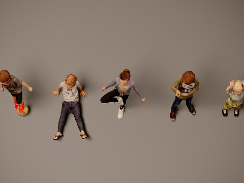 Childrens Collection x 5 Model 3D
