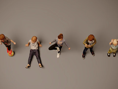 Childrens Collection x 5 3D Model