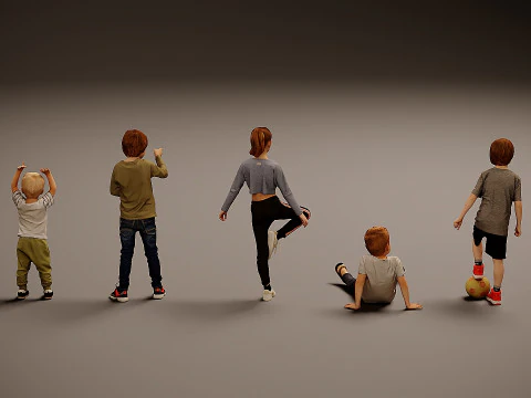 Childrens Collection x 5 3D Model
