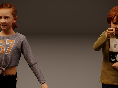 Childrens Collection x 5 Model 3D