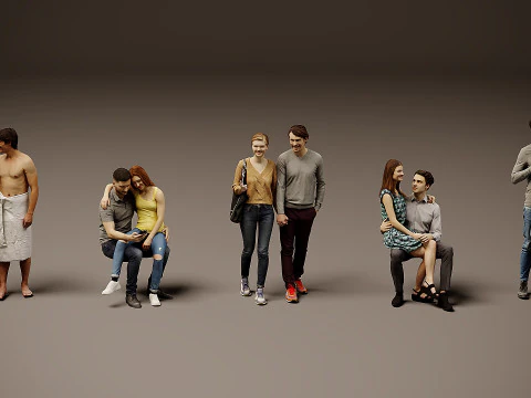 Collection of pairs x 5 3D Model