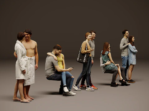 Collection of pairs x 5 3D Model
