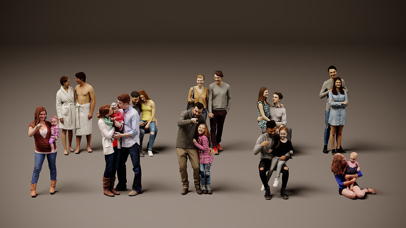 Collection of pairs x 10 Model 3D .c4d .max .obj .3ds .fbx .stl .blend