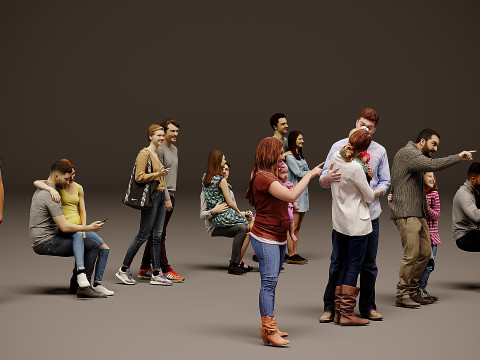 Collection of pairs x 10 Model 3D