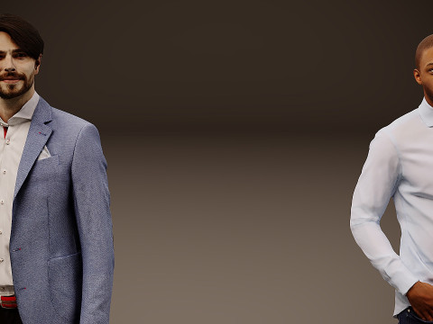 Collection of office workers x 5 00 3Dモデル