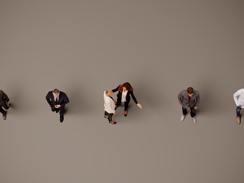 Collection of office workers x 5 01 3Dモデル