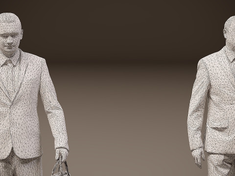 Collection of office workers x 5 04 Modello 3D