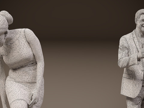 Collection of people x 5 02 Modèle 3D