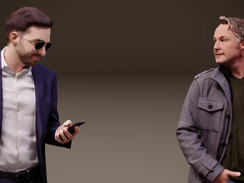 Collection of people x 5 3D Model