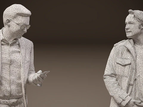 Collection of people x 5 3D Model