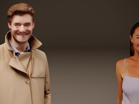 Collection of people x 5 05 3D Model