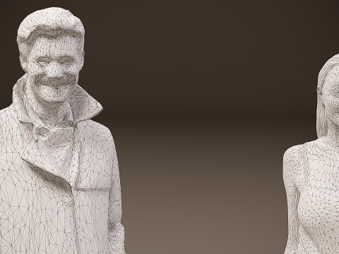 Collection of people x 5 05 Modèle 3D