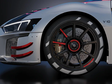 Audi R8 LMS GT3 2020 3D Model