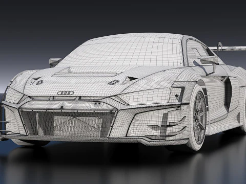Audi R8 LMS GT3 2020 3D Model