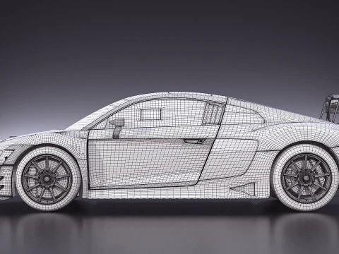 Audi R8 LMS GT3 2020 3D Model