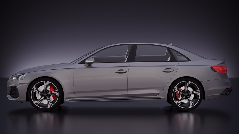 Audi RS4 Sedan 2020 3Dモデル .c4d .max .obj .3ds .fbx .stl .blend 