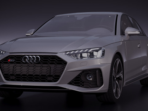 Audi RS4 Sedan 2020 3Dモデル