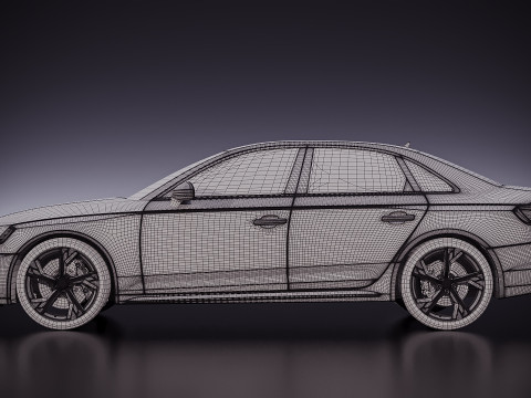 Audi RS4 Sedan 2020 3Dモデル