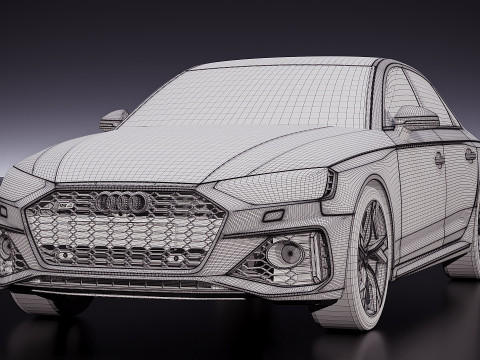 Audi RS4 Sedan 2020 3Dモデル
