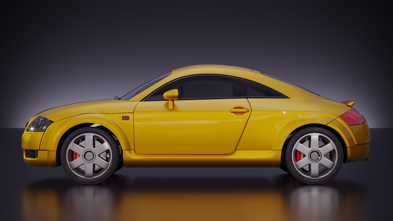 Audi TT 2005 3D Model .c4d .max .obj .3ds .fbx .stl .blend 