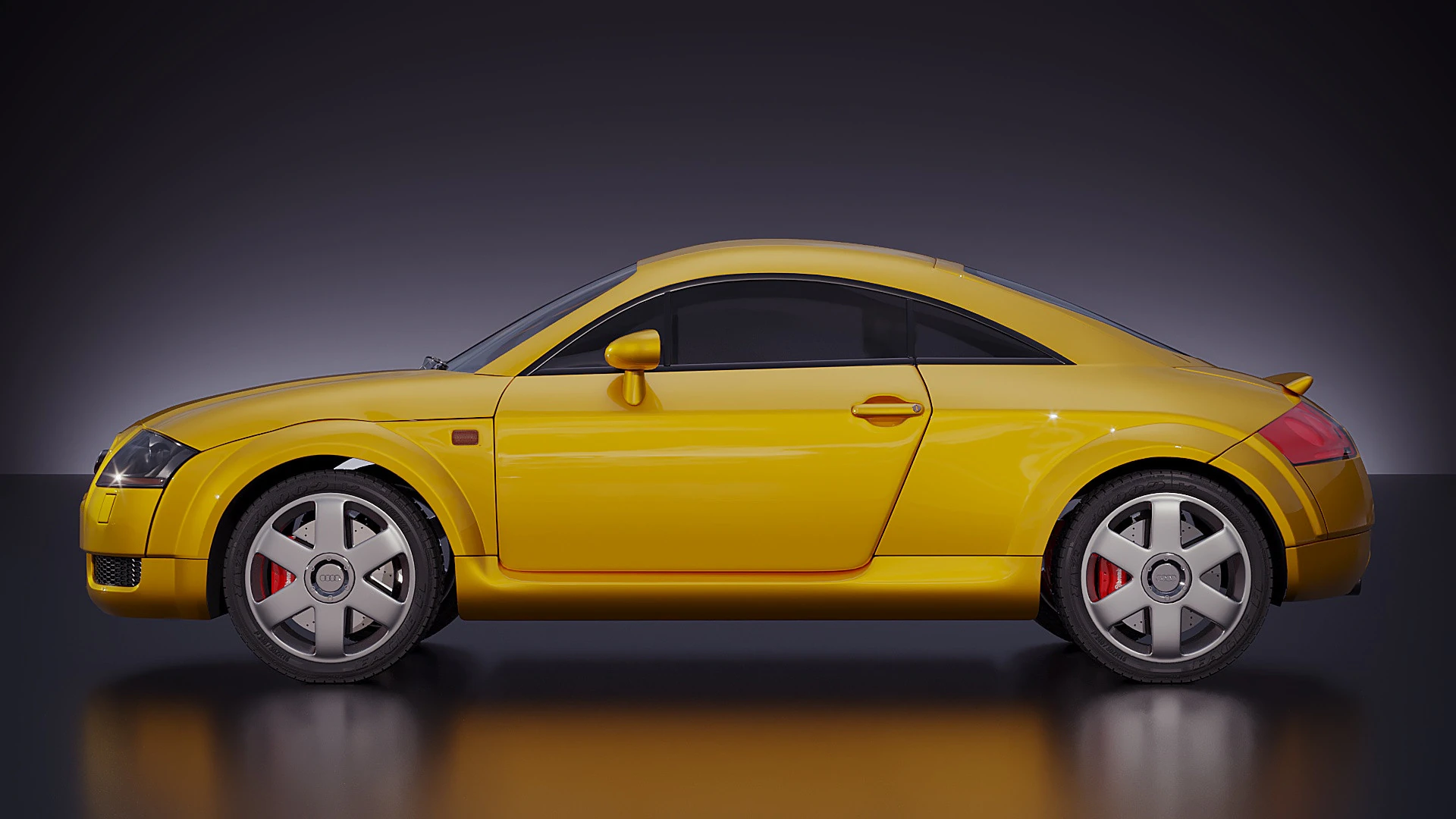 Audi TT 2005 3D Model .c4d .max .obj .3ds .fbx .stl .blend 