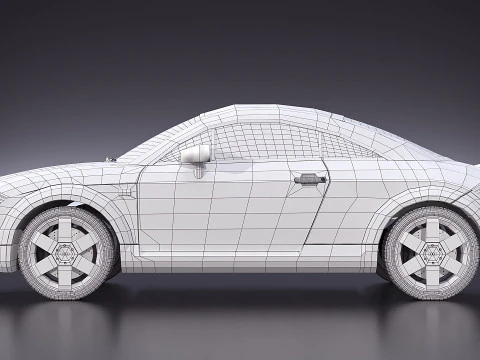 Audi TT 2005 3D Model