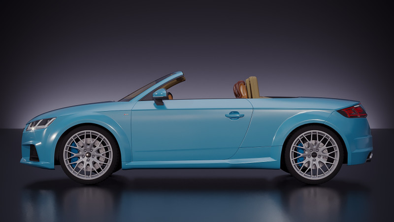 Audi TT Roadster cabriolet 2017 3D Modell .c4d .max .obj .3ds .fbx .stl .blend 