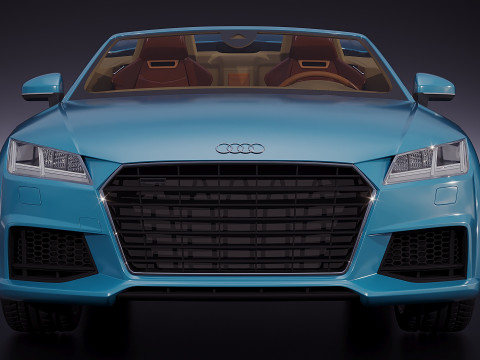 Audi TT Roadster cabriolet 2017 3D Modell