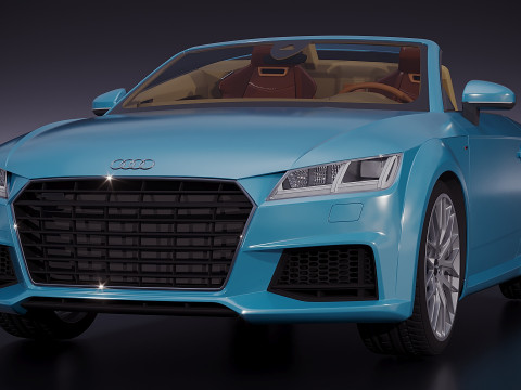 Audi TT Roadster cabriolet 2017 3D Modell