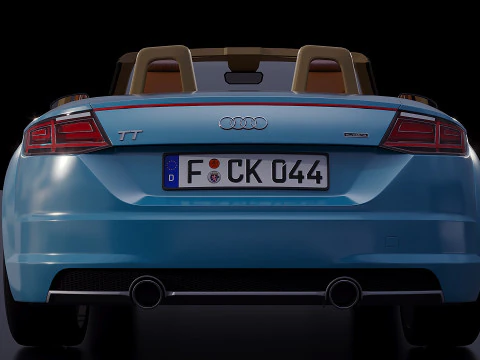 Audi TT Roadster cabriolet 2017 3D Model