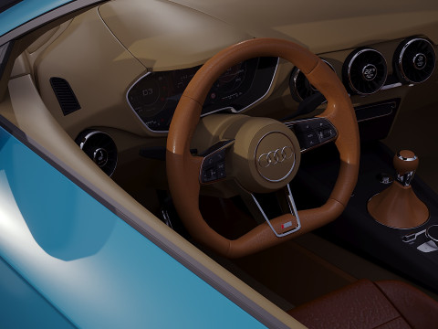 Audi TT Roadster cabriolet 2017 3D Modell